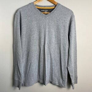 Old Navy Brand Vintage Men's Gray Long Sleeve Knit Sweatshirt Size Medium Casual